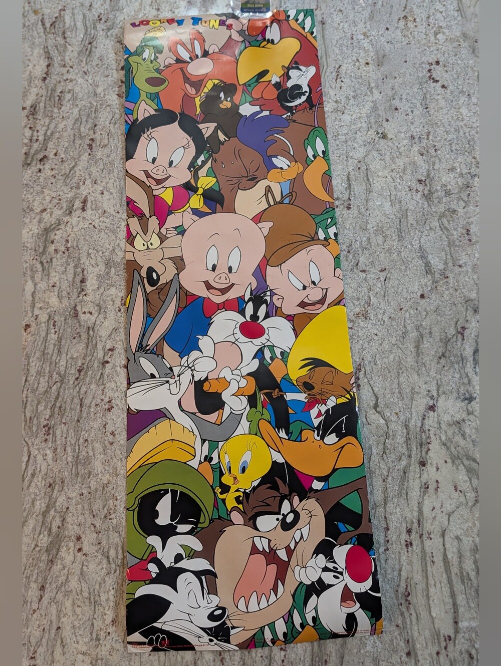 OSP #7016 Long 1994 Looney Tunes Characters Poster Bugs TAZ Porky Tweetie READ